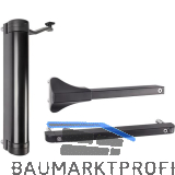 T�rschlie�er Lion, f�r T�ren bis zu 75 kg, Aluminium schwarz RAL 9005