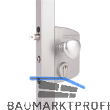 Elektrisches Gittertorschloss LEKQ4040U4L,f�r VK-Rohr,Stromlos ge�ffnet, RAL6005