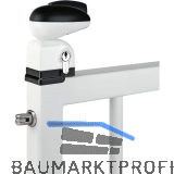 Gittertor-Schwimmbadtorschloss TWIST40, f�r 40mm Profile, inkl. Zylinder,RAL9005