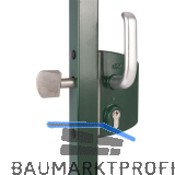 Schiebetorschloss LSKZ6060U2L, f�r 60 mm Vierkantrohr, Aluminium RAL 7016