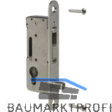 Rohrrahmenschloss H-COMPACT mit Hakenriegel, ohne Dr-Loch ,PZ, DM 35, Edelstahl