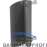 Gegenkasten/blech 3006PC f�r Doppelfl�geltore, Aluminium RAL6005