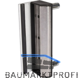 Schlie�blech mit Anschlag SARLQF2 f�r Rundrohr, verstellbar, RAL7016