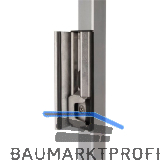 Schlie�blech m. Sicherheitsanschlag SHKLQF2 f�r Vierkantrohr,verstellbar,RAL7016