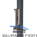 Schlie�blech m. Sicherheitsanschlag SFKBQF f.Rohrrahmenschl. Fortylock,Edelstahl