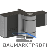 Torband Puma 2-dimensional verstellbar, 180� �ffnungswinkel, 60 kg, Alu RAL9005