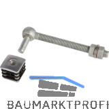 Torband f�r Gartentore, M16, L�nge 160 mm, f�r Vierkantrohr, Stahl verzinkt