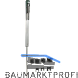 Integrierter Bolzen-Stangenriegel SUBY,Riegel 100mm H�henverstellung, Alu silber