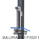 Schlie�blech mit Anschlag f�r Rohrrahmenschloss Fiftylock/Fortylock,Edelstahl