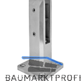 ECONOMY Bodenanker / Halter f�r Glas 12 - 17,52 mm, Edelstahl 2205