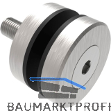 Glaspunkthalter f�r 8 - 18 mm, sichtbar geschraubt, � 40 mm, Edelstahl V2A