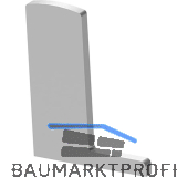 ECONOMY Endkappe f�r Bodenprofil F-Form 0006,links, aufgesetzte Montage,silber