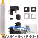 Einbau-T�r/Torschlie�er INTERIO, f�r T�ren bis 150 kg, Aluminium schwarz RAL9005