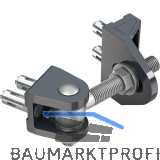 Torband BOLTONHD4D,4-fach verstellbar,180��ffnungswinkel,Platte 45x35,5mm,silber