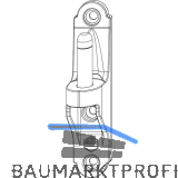 MACO RUSTICO Ladenplattenkloben MMV, Klobenabstand 25,5 mm, schwarz (202226)