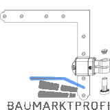 MACO RUSTICO Ladenwinkelband MMV Kr�pfung fix 19 mm Austragung 16-24 mm schwarz