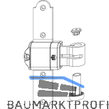 MACO RUSTICO Ladenkreuzband MMV Kr�pfung fix -5 mm Austragung 16-24 mm schwarz