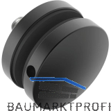 Glaspunkthalter f�r 8 - 17,52 mm, � 50 mm, Edelstahl schwarz matt RAL9005