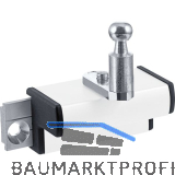GEZE OL90N/OL95 Fl�gelbock Standard f�r Holzfenster Euronut, Alu wei� RAL 9016