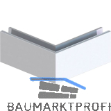 ECONOMY Au�enecke f�r Bodenprofile 0004, Aluminium silber eloxiert
