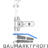 MACO RUSTICO Stangen-Ladenschnappverschluss ohne Schlie�zapfenplatten, schwarz