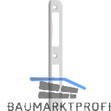 Winkelschlie�blech R 10 rund Blindlappen 8 mm 1 WB 2492, Stahl vernickelt matt