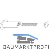 MACO RUSTICO Befestigungsschraube mit Gewindeh�lse M5x35 mm, LS 26-38mm, schwarz