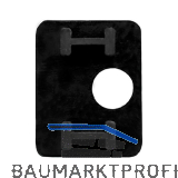 Einlage zu Glasklemmbeschlag Modell 26 f�r 10 mm Glas, Gummi