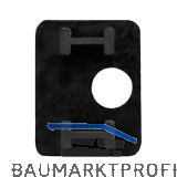 Einlage zu Glasklemmbeschlag Modell 26 f�r 12 mm Glas, Gummi