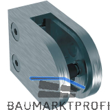 ECONOMY Glasklemmbeschlag Mod. 22 f�r Vierkantrohr, rund 63 x 45 x 28 mm, Zink