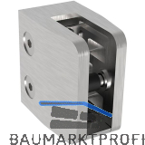 ECONOMY Glasklemmbeschlag Mod. 26 f�r Vierkantrohr, eckig 53 x 52 x 32 mm,Zink