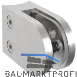 ECONOMY Glasklemmbeschlag f�r Rundrohr 42,4mm, rund, Edelstahl geschliffen V4A