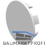 ECONOMY Abdeckkappe f�r Bodenprofile 0005, Kunststoff silber