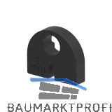 ECONOMY Einlage zu Glasklemmbeschlag Modell 20 f�r 2 mm Blechplatte, Gummi