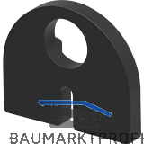 ECONOMY Einlage zu Glasklemmbeschlag Modell 20 f�r 8,76 mm Glas, Gummi