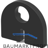 ECONOMY Einlage zu Glasklemmbeschlag Modell 20 f�r 10,76 mm Glas, Gummi