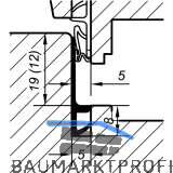 Stulpdichtung TKS 5427, Kunststoff grau