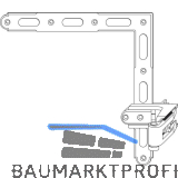 MACO RUSTICO Ladenwinkelband BLR gekr�pft Gr. 1, verstellbar, schwarz (14224)