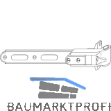 MACO RUSTICO Ladenlangband BLR gerade L=200, verstellbar, schwarz (14170)