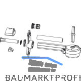 MACO RUSTICO Ladeninnen�ffner-Getriebe BLR L210 mit Achtkant, schwarz (105300)