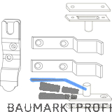MACO RUSTICO Ladenverschlusshaken Drehpunkt au�en f�r Faltl�den, schwarz (14000)