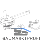 MACO RUSTICO Ladenrasthalter BLR, gerader Kloben, Gr. L165 , links, schwarz