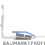 MACO MM Eckumlenkung variabel 2 iS waagrecht verl�ngerbar silber (222207)