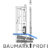 GU Schlie�blech f. Secury zum Aufschrauben,verst.m. AT-St�ck,rechts,verz. silber