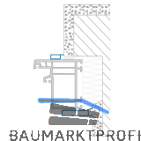 EXTE Deckleiste mit Fahne, 30 x 7, selbstklebend, anthrazitgrau genarbt