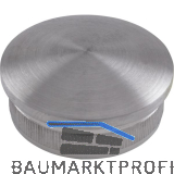 ECONOMY R�ndelkappe gew�lbt hohl, Rohr 42,4 x 2 ,Edelstahl geschliffen V2A