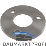 ECONOMY Ronde gelocht f�r Rohr � 42,4 mm,Edelstahl geschliffen V2A