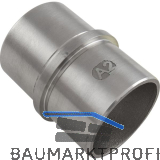 ECONOMY Verbindungsmuffe f�r Rohr � 42,4 x 2,0 mm,Edelstahl geschliffen V2A