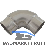 ECONOMY Rundbogen 90� f�r Rohr � 42,4 x 2,0 mm,Edelstahl geschliffen V2A