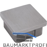 ECONOMY Endkappe eckig f�r Rohr 40 x 40 x 2,0 mm,Edelstahl geschliffen V2A